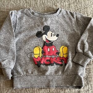 Disney Mickey Mouse Gray Sweatshirt for Kids